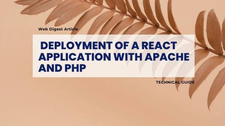 Automating the Deployment of a React Application with Apache and PHP