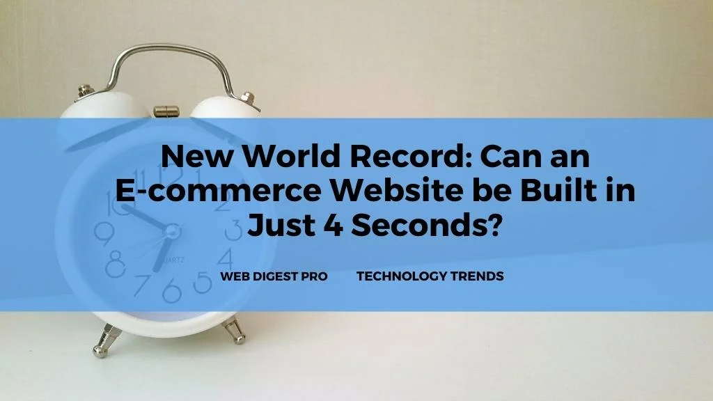 E-commerce Website Built in 4 seconds