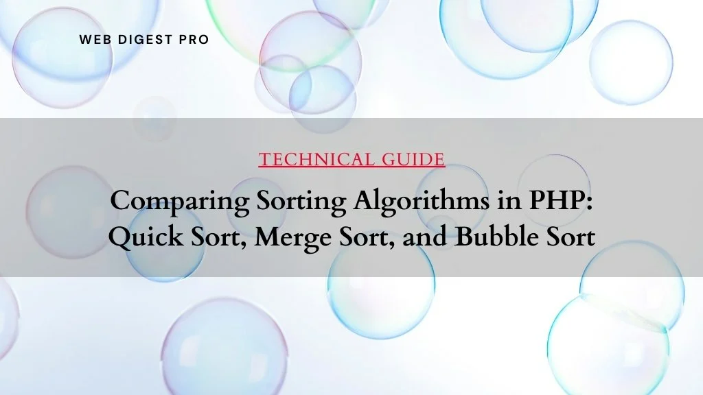 Comparing Sorting Algorithms in PHP