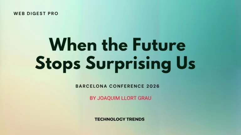 When the Future Stops Surprising Us