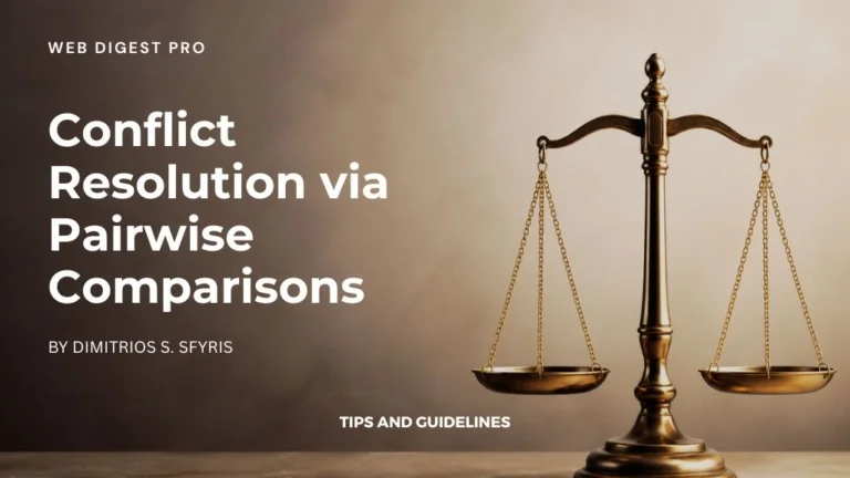 Conflict Resolution via Pairwise Comparisons
